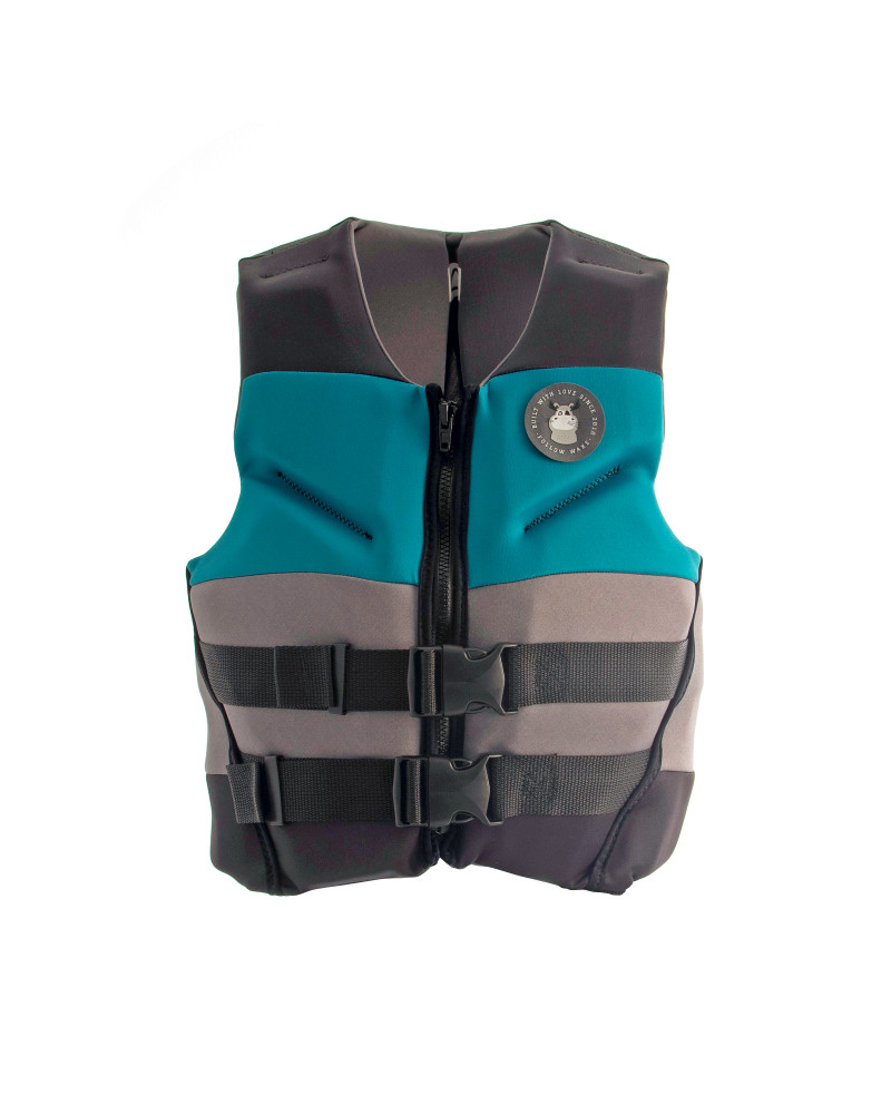 follow youth vest teal